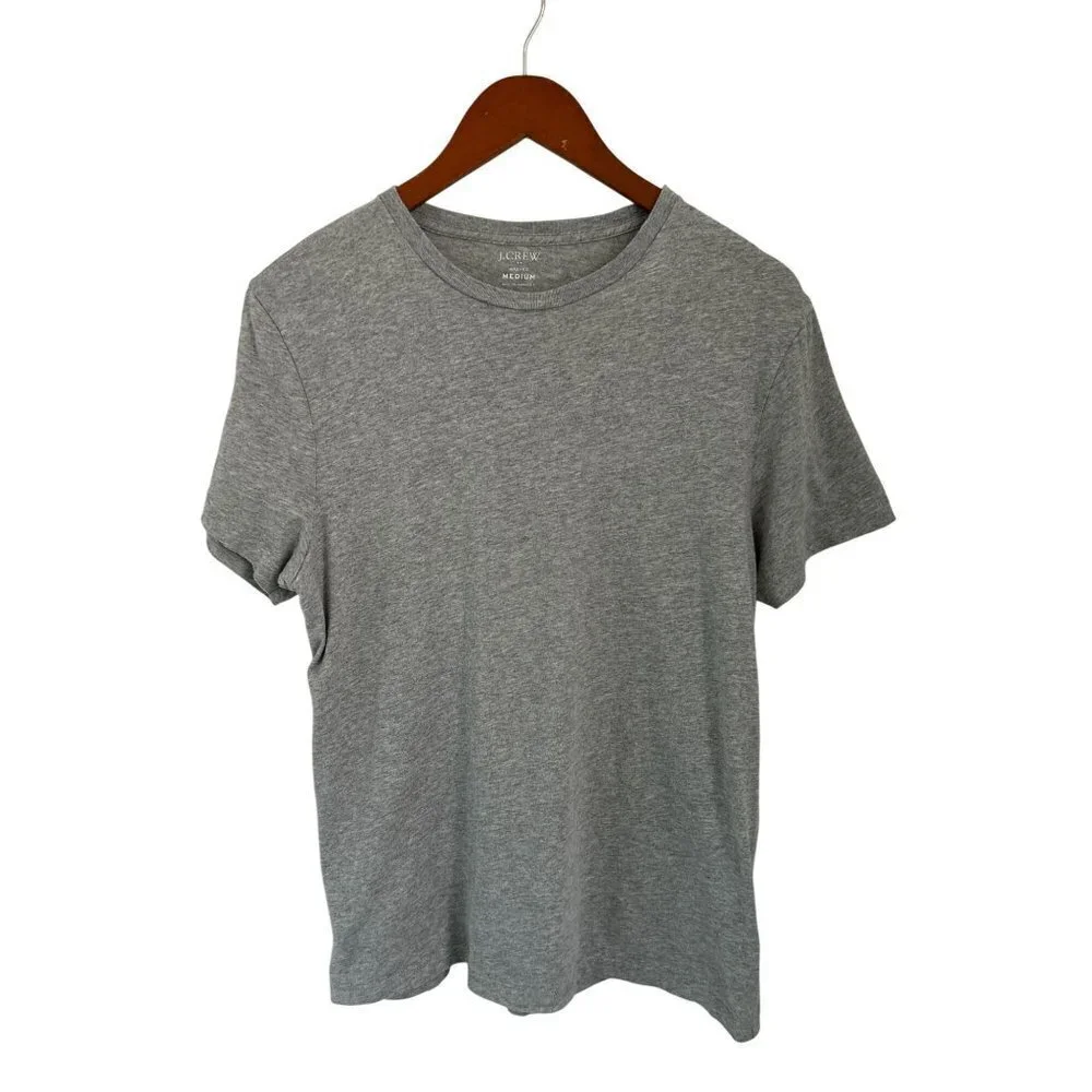 J.Crew Washed Tee Cotton Crewneck T-Shirt Gray Short Sleeve Size Med